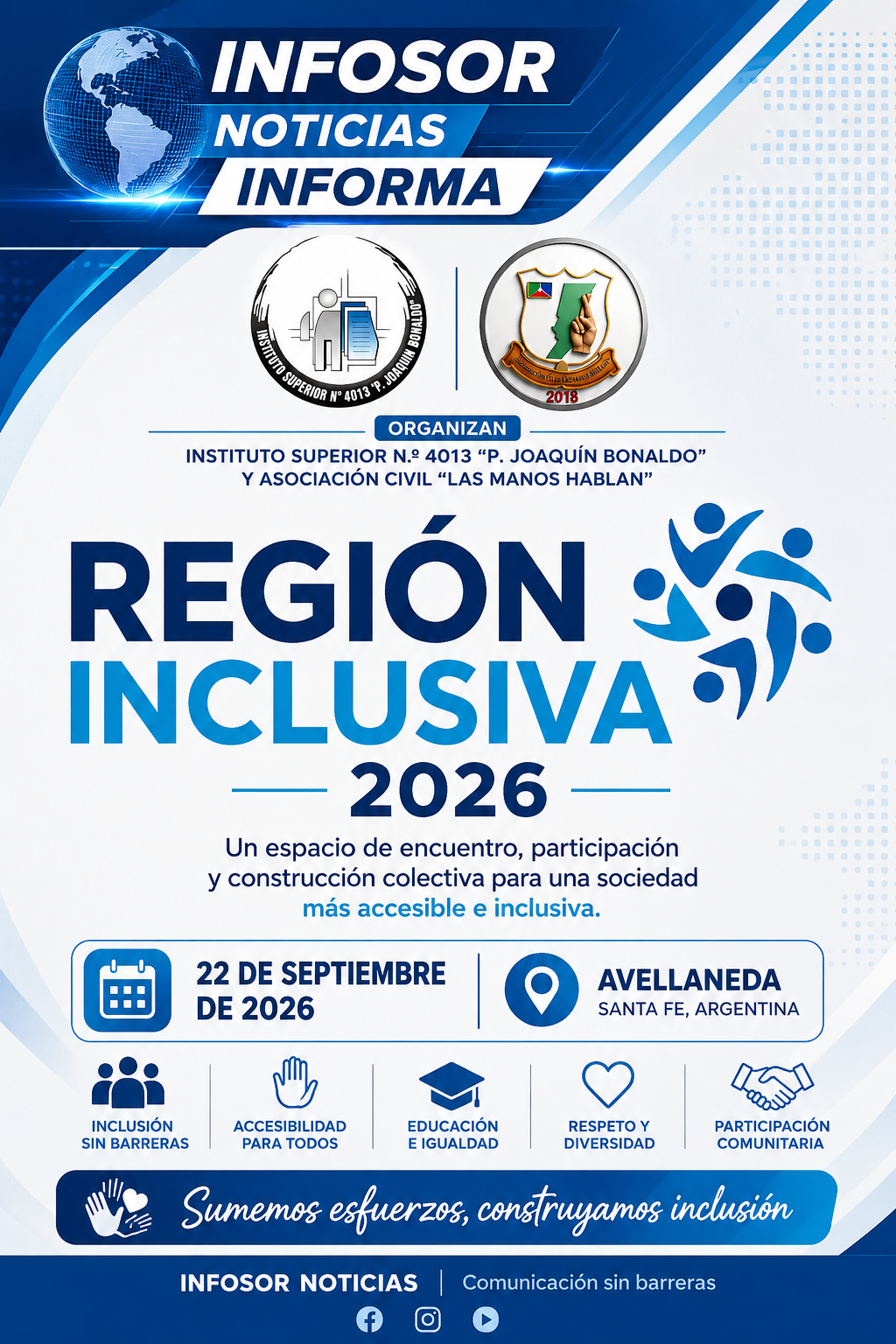 Región Inclusiva 2026: un espacio para construir una sociedad más accesible e inclusiva