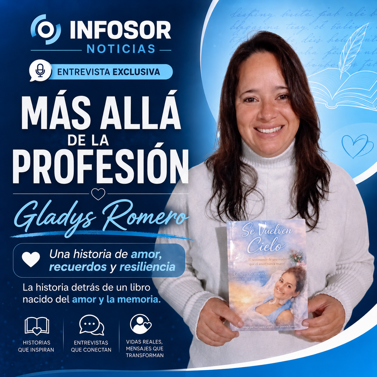 Más allá de la profesión | Gladys Romero comparte la historia detrás de su libro