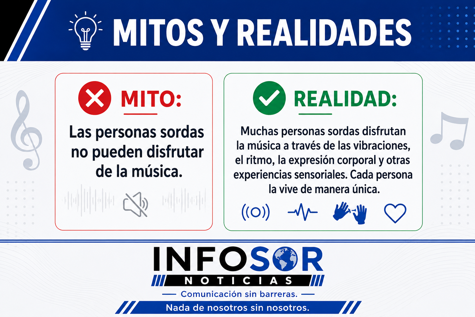 Mitos y Realidades | ¿Las personas sordas no pueden disfrutar de la música?